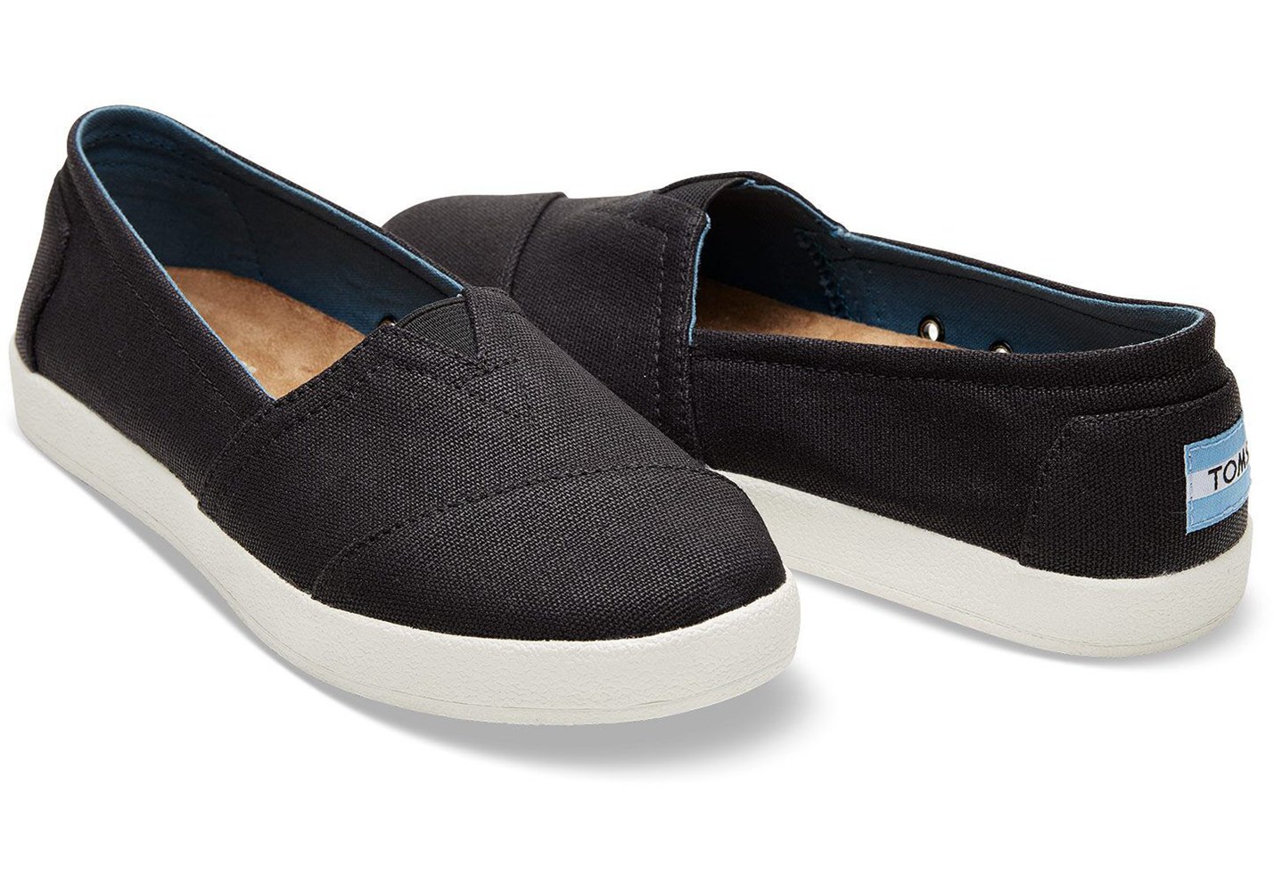 Toms Slip On Damskie Czarne - Avalon - 81HQFJBMW